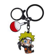 1pc Naruto Anime Chibi Enamel Metal Pendant Keychain, Uzumaki Naruto Sasuke Sakura Kakashi Keyring, Cartoon Cosplay Accessory Fan Gift - Multicolor - View 21