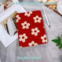 Floral Pattern Tablet Protective Case, Tri-Fold High Transparency Acrylic With Pencil Slot Protective Case. Tablet Protective Case Features: Tri-Fold Stand Design, Smart Sleep/Wake, Full Coverage Protection, Skin-Friendly Frame Material, Air Cushion Anti-Drop Frame, Multi-Angle Stand, Built-In Pencil Slot, Precise Cutouts, Lightweight And Portable. Compatible With IPad Mini4/5 (7.9 Inch), Mini6/7 (8.3 Inch); Air1/2/3, IPad5/6/8 (9.7 Inch); IPad2019-2021, Pro10.5, Air3 Universal, S6Lite/S7/S8/S9/S10/A8/A9 All Series Tablet Protective Case. - Multicolor - View 1