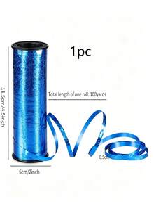 1 Roll 100 Yards Laser Metallic Color Balloon Tie Ribbon, Multi-Color Roll Laser Binding Rope, Shiny Vibrant Texture, Durable And Hard To Break, Party Balloon Binding Decoration, Gift Box Tying, Holiday Celebration Wedding Scene Handmade Decoration Ribbon - One Size - View 11