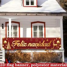 2D Flat Flag, 2D Flat 2D Flat, 2D Flat A 2D Flag, Featuring Merry Christmas Design, Perfect For Holiday Parties And Photo Booths - A - View 12