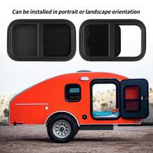 Wohnmobil Schiebefenster mit abgerundeten Ecken – Wasserdichtes Aluminium-Fenster mit UV-Schutz & schwarzer Pulverbeschichtung – Für Camper, Wohnwagen & Nutzfahrzeuge – 535x335mm - A - Übersicht 5