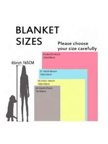 1pc Halloween Style Soft Comfortable Blanket, Multi-Purpose Throw For Sofa, Bed, Outdoor Camping, Leisure, Suitable For Home, Picnic, Travel, All Seasons, 280gsm Polyester, Machine Washable - Multicolor - View 7