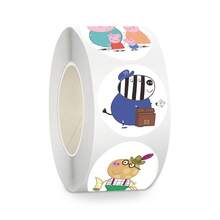 500 miếng/cuộn nhãn dán cuộn hình heo hoạt hình dễ thương, decal DIY cho hành lý, điện thoại, guitar, scrapbook, chống nước, quà tặng tiệc - Xem 10