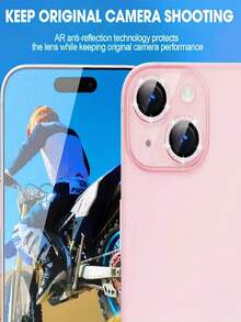 Gorilla Hero 2 Paket, Kompatibel dengan Pelindung Lensa Kamera Warna Pink Mengkilap dengan Hiasan Berlian Imitasi, Dapat Dipersonalisasi, Tahan Air, Tahan Debu, Anti Jatuh, Anti Gores, Anti Benturan, Tanpa Bekas, Menggunakan Perekat Canggih, Tidak Mudah Lepas. Kompatibel dengan iPhone Ultra/18promax/18pro/18/17 Pro Max/17 Pro/17Air/17/16 Pro Max/16 Pro/16 Plus/16/15 Pro Max/15 Pro/15 Plus/15/14/13/12 dan Model Lainnya. - Berwarna merah muda - View 4