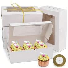 Pastry Packaging Boxes - White - View 2