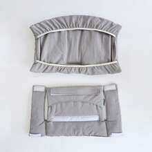 1pc Baby Cute Bear Pattern Multi-Color Removable Washable High Chair Seat Cushion, Soft Skin-Friendly Anti-Slip, Essential For Complementary Feeding Period, Easy Installation, Machine Washable, Fits Multiple High Chair Models - Grey - View 6