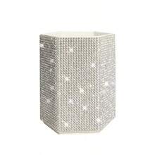 Makeup Brush Holder Hexagonal Pencil Cup, Lightweight Luxury Minimalist Style Desktop Organizer For Elementary Students - Multicolor - View 2