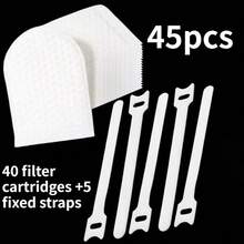pdva 12/22/45pcs Set (40pcs Filter Cartridges + 5pcs Straps) High Density Non-Woven Fabric Faucet Filter Cartridges, Kitchen & Bathroom Universal Tap Water Filter, Easy Installation, Filters Rust, Mud, Sand And Impurities, Home Water Purification Filter Accessories - Faucet Filter Cartridge - View 10