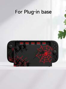 1pc Black Thorn Spider Pattern Protective Case For Switch2 (2025) Game Console, Storage Bag Game Console Accessories, Compatible With Switch2/Switch OLED/Switch Ns Protective Case, Storage Bag, Card Slot Dock Shell, Game Card Case, Protect Your Console, Best Halloween Gift - Multicolor - View 5