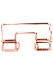 Metal Hollow Desktop Display Stand, Minimalist Iron Square Ornament Base, Stable And Anti-Slip, Light Luxury Multi-Color Options, For Cards, Photo Frames, Commemorative Plaques, Crafts Display, Office Desk Placement, Party Exhibition Tabletop Decoration Display Rack - One Size - View 13