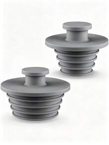 2pcs/Set Silicone Anti-Clogging Universal Drain Stopper, Suitable For Kitchen Sink, Bathtub, Bathroom Drain, Bathtub Replacement Accessory, Leak-Proof Sealing, Easy Installation, No Tools Required - New Model - View 5