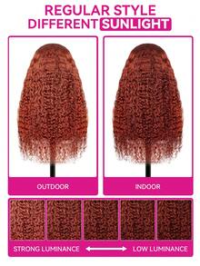 ISEE Hair Wear Go 無膠紅色棕色水波紋 7*5 蕾絲封口假髮 180% 密度 真人髮 16-28 英吋 預拔髮際線 漂染髮根 初學者友善 女士日常配戴 - S33 - 查看 5