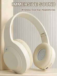 GENAI Wireless Headphones With Microphone, HiFi Stereo Sound, Foldable & Lightweight, Volume Control, 3.5mm Stereo Cable, Deep Bass, Suitable For Home, Office, Phones, Computers - Multicolor - View 1