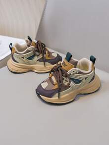 Casual Fashion Baby Sports Shoes Suitable For Daily Wear - Khaki - View 5