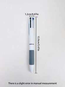 3-In-1 Multi-Color Ballpoint Pen, Advertising Pen, New Student Office Model, Creative Pressing Brush For Practice Questions, Fine Pen Tip For Smooth Writing, Suitable For Office Use, Portable Writing Accessory, Multiple Colors - A - View 3