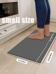 1 Pc A White-Striped Puppy Pattern Kitchen Mat, 3.5 Mm Soft Rubber That Absorbs Water And Is Easy To Clean. Suitable For Corridors, Bathrooms, Living Rooms, Outdoor Door Mats, And Toilets. Useable Throughout The Year And For Various Holidays. - Multicolor - View 12