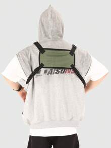 Functional Tactical Chest Rig Bag Multi‑Pocket Adjustable Straps Wear‑Resistant Fabric Portable Vest Pack For Outdoor Sports Cycling - Multicolor - View 8
