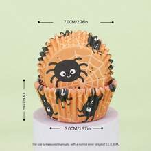 150 Halloween Cupcake Liners, 6 Patterns, Standard Cupcake Paper, Suitable For Halloween Party, Used For Making Cakes And Dessert Decoration - Multicolor - View 10