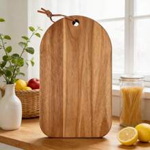 1pc Rope Hanging Wooden Cutting Board, Cheese Board, Suitable For Kitchen And Restaurant, Halloween Harvest Festival Back To School Season, Holiday Gift For Mother Father Lover - 1PC - View 5