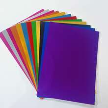 28 Sheets Multicolor Premium Elegant Metallic Glossy Cardstock - A4/A5 Size Random Colors 250g PET Metallic Reflective Decorative Paper, Suitable For Fashion Design, Events And Handmade Crafts - High-End Mirror Effect, Durable Cardstock, Reflective Surface - 28 Sheets Of Glossy Cardstock In Assorted Colors - View 11