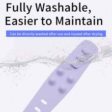 Orange/Purple Dual-Color Design, Effectively Relieves Driving Fatigue; Steering Wheel Surface Uses Anti-Slip Massage Material, Helps Maintain A Clear Mind. For Those Who Need Long-Distance Driving Or Frequent Travel, This Product Is Absolutely Essential. - Steering Wheel Anti-slip Ring - View 6