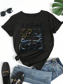 Women T-Shirts - 黑色 - 查看 5