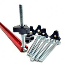 M8 Woodworking T-Shaped Bolt And Nut Set, Woodworking Fixture Screws, Through-Hole Nuts, Diagonal Rail Bolts, 19/30/45 Universal Groove Fasteners, Table Saw Accessories, M8 Woodworking DIY - M8 T Bolt and Nut - View 9