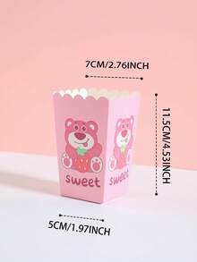 6pcs/12pcs/24pcs Anime Cartoon Theme Party Candy Boxes, Theme Party Gift Boxes, Candy & Cookie Boxes, Party Gift Bags, Party Gift Boxes, Suitable For Birthday Party, Candy And Popcorn Box Decoration, Applicable For Back To School Party, Holiday Essential Party Supplies - Multicolor - View 5