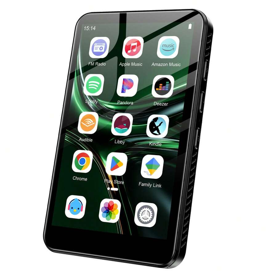 Android 13 MP3 Player, 3+32GB, 4‑Inch Touchscreen, Bluetooth & WiFi, Supports Spotify, Audible, Play Store & FM Radio, Storage Expandable Up To 1TB - View 1