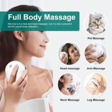 Portable Electric Scalp Massager With 4 Removable Massage Claws, 3-Speed Vibration Modes & Scalp/Back Massager Suitable For, Office, Travel - & Relaxation Device - View 6