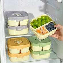PP Microwaveable Compartment Bento Box Adult, Divided Portable Lunch Box For Student, Leakproof Small Lunch Containers With Lids, Cute Japanese Bento Box, Mini Snack Fruit Container For School - Multicolor - View 8