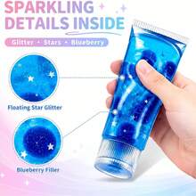 1pc Ch Boki Fruit Tube Squeeze Toy, Transparent Glitter Sequin Squishy, Cute Fruit Bead Stress Relief Toy, Anxiety Relief, Creative Desktop Fidget Toy For Kids, Stress Relief Venting Toy, Fingertip Toy, Hand Pressure Relief, Birthday-Party-Christmas-Valentine's Day-Best Gift For Kids, Squishy, Back To School Squishy, Need Doh Squishy, Crunchy Squishy, Crunchy Squishy Party Favors For Kids - NNL44 - View 8