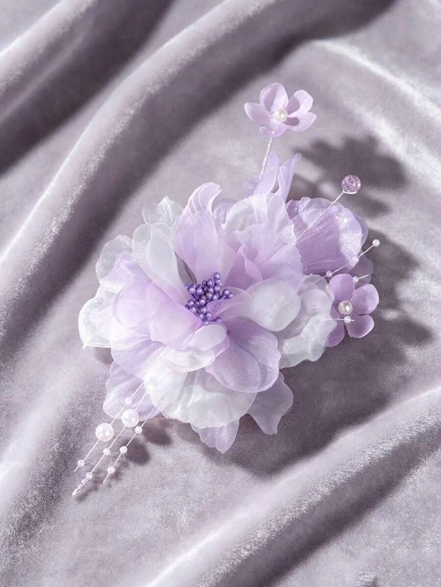 1件水晶頭飾新娘婚禮髮梳珍珠髮夾女款與女孩髮飾 - 89935 - 查看 1