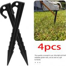 Garden Outdoor Camping Plastic Ground Stakes With Hook Serrated Anti-Slip Tent Canopy Picnic Mat Wind-Proof Fixing Accessories - A - View 9