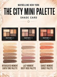 Maybelline New York Moment Mini Eyeshadow Palette (Sunset Moment) 6.1g, High Pigment, No Fallout, Semi-Matte Texture With Subtle Shimmer, Smooth Matte, Essential For Makeup Beginners - Sunset - View 4