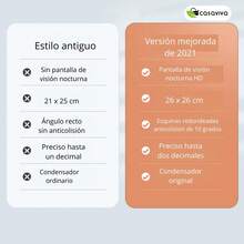 Báscula electrónica digital LED para pesaje preciso, Carga USB, no se necesita baterías, encendido y apagado automático, Se puede conectar a un teléfono móvil por Bluetooth.Después de descargar la aplicación, se pueden medir 79 datos corporales. - Azul - Ver 9