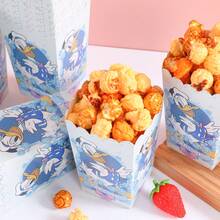 6pcs/12pcs/24pcs Anime Cartoon Theme Party Candy Boxes, Theme Party Gift Boxes, Candy And Cookie Boxes, Party Gift Bags, Party Gift Boxes, Suitable For Birthday Party, Candy And Popcorn Box Decoration, Applicable For Back To School Season Party, Holiday Essential Party Supplies - Multicolor - View 6