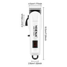 HIENA Professional Electric Hair Clipper Digital Display Cordless Hair Trimmer USB Type-C Charging Hair Clipper With Limit Combs Home Haircutting Tool Men's Gift - View 3