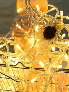 1pc 5M Home Decoration LED Light String, Battery Powered, Outdoor Courtyard Decoration Fairy Light, Indoor Festival Party Room Wall Decoration Light - Multicolor - View 13