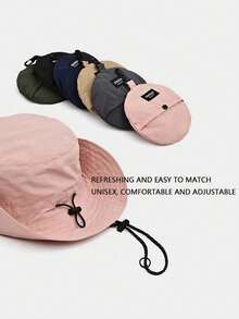 Foldable Bucket Hat, Wide Brim Sun Protection Hat, Portable Outdoor Bucket Hat, Suitable For Travel, Hiking, Beach - Multicolor - View 6