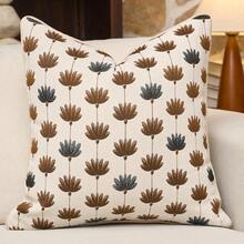 1pc Luxury Chive Green Sofa Cushion Pillow Cover, Soft Textured Chenille Bamboo Knot Decorative Pillowcase, Comfortable Neutral Sofa Cushion Pillow Cover, Suitable For Home, Sofa, Bed, Bedroom, Living Room, Cafe, Showroom, Farmhouse, Decoration, Daily And Holiday Gathering Occasions, All Seasons - Chive - View 20