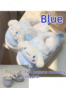 Sanrio Slippers, Cartoon Plush Pattern, Cute Hello Kitty Indoor Slippers, Autumn/Winter Warm Slippers - Multi-color - View 16