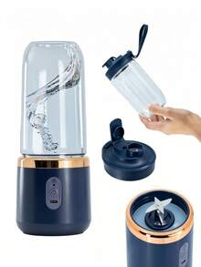 Gelas Juicer Portabel Nirkabel Kapasitas 400ml, Desain Tutup Ganda, Pisau Baja Tahan Karat 21000RPM, Sensor Keamanan Mati Otomatis, Mulai Sekali Sentuh, Material Berkualitas, Pengisian Daya USB, Cocok untuk Gym, Kantor, Aktivitas Luar Ruangan, dan Minuman Jus Segar Sehari-hari - MultiWarna - View 4