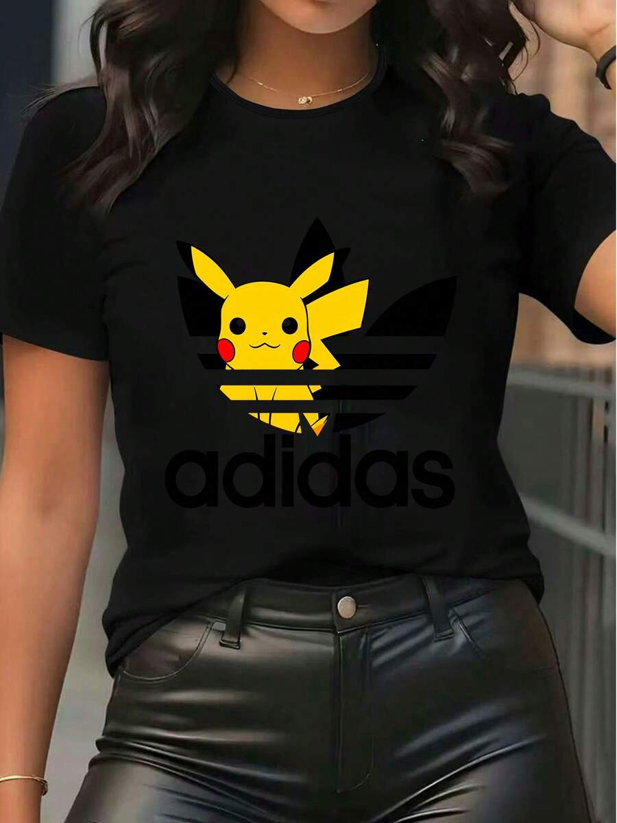 Women T-Shirts - 黑色 - 查看 1