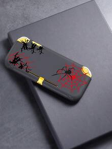 1pc Black Thorn Spider Pattern Protective Case For Switch2 (2025) Game Console, Storage Bag Game Console Accessories, Compatible With Switch2/Switch OLED/Switch Ns Protective Case, Storage Bag, Card Slot Dock Shell, Game Card Case, Protect Your Console, Best Halloween Gift - Multicolor - View 8