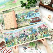 3D Foldable Scroll Scene Stickers, Oriental Style Landscape Stickers, Immersive DIY Scene Stickers, Miniature Scene Stickers, Adult Craft Stickers, Scrapbooking, Desk Decor, Creative Gift, Stress Relief, Crafters, Back To School - A - View 11