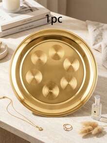 MiLaiWP Modern Luxury Gold Stainless Steel Tray, Creative Stackable Storage For Tableware, High-End Desktop Display Tray For Jewelry And Perfume, Multi-Functional Cup Holder, Elegant And Easy To Clean - Multicolor - View 13