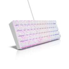 Wired Keyboard And Mouse Combo, 61-Key Membrane Keyboard, Dual-Shot Keycaps, Optical Mouse, Colorful Backlight, USB Plug And Play - View 5