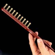 1pc Long Handle Massage Comb, Single Row Wide Tooth Comb, Used For Beauty Styling And Makeup, Can Massage Scalp To Promote Blood Circulation, Keep Scalp Comfortable And Healthy - View 6