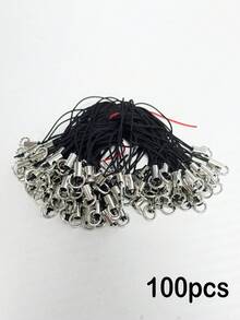 20/50/100pcs DIY Jewelry Making Materials, Phone Lanyard Cord Set With Silver Lobster Clasp, Suitable For Keychains And Pendants - Multicolor - View 8